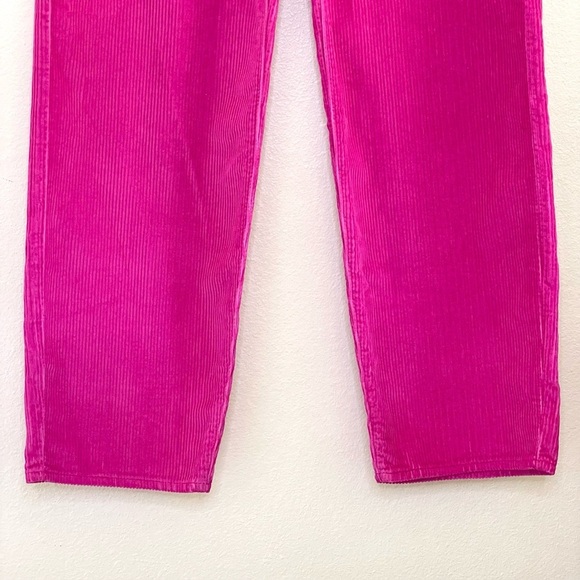 Levi’s Baggy Dad Corduroy Pants Mid Rise Loose Straight Leg Rose Violet Pink 25 - Picture 8 of 16